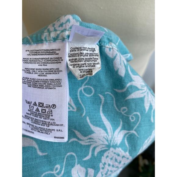 Reyn Spooner Brooks Brothers Shirt Regent Hawaiian Short Sleeve Button Up sz XL - Picture 7 of 7